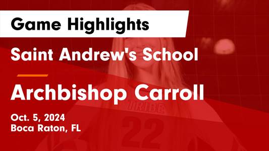 Volleyball Recap: Archbishop Carroll Comes Up Short