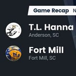 Football Game Recap: Fort Mill Yellow Jackets vs. T.L. Hanna Yellow Jackets