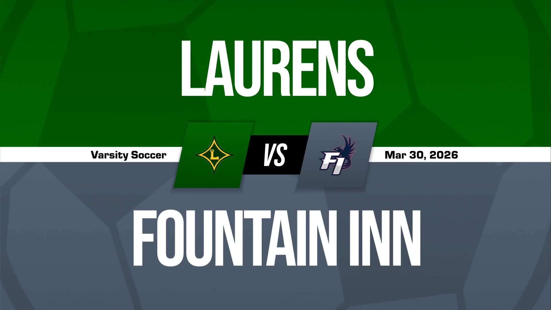 Soccer Recap: Laurens Comes Up Short