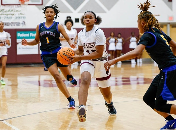 Freshman Khya Epps has helped No. 15 Thomas Dale to a 17-0 record as the Knights have three regular-season games remaining. (Photo: Jessica Hendricks)