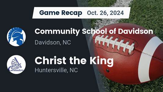 Football Game Preview: Community School of Davidson Spartans vs. Pine Lake Prep Pride