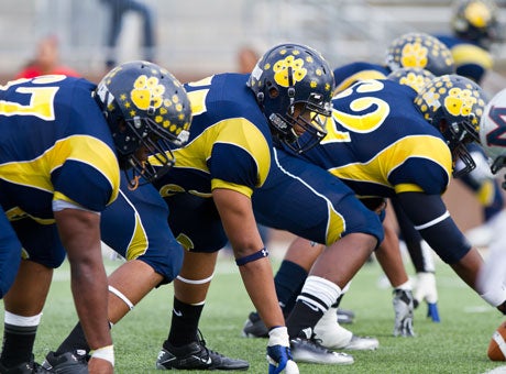 The La Marque offensive line played a big role in last season's postseason run.