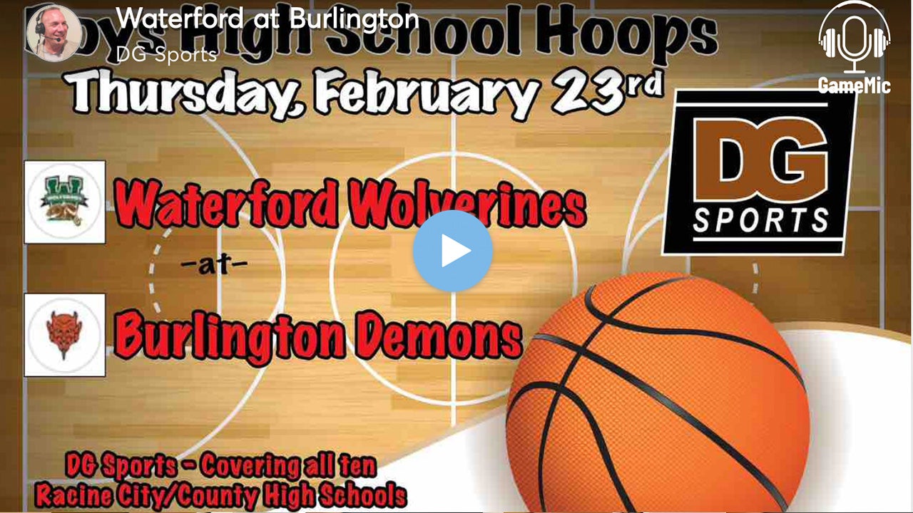 LISTEN LIVE: Burlington vs. Waterford