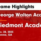 Piedmont Academy vs. George Walton Academy