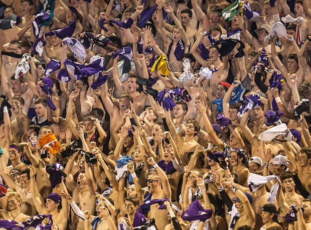 Fans at The Pit enjoyed seeing their team knock off the No. 1 team in the nation Saturday.