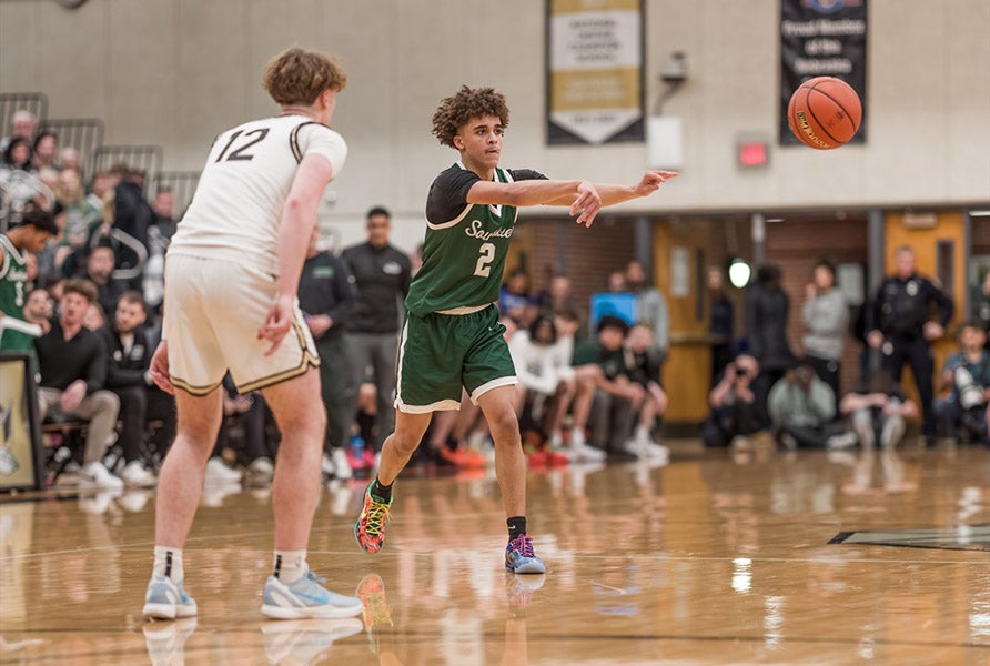 MaxPreps Nebraska Player of the Year Uzziah Sanders is the first Lincoln Southwest player to reach the career 1,000-point plateau. (PHOTO: Scott Hasse)