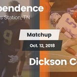Football Game Recap: Independence vs. Dickson County