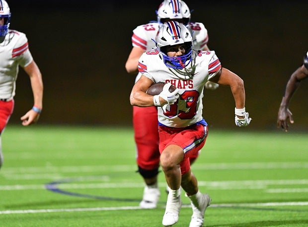 Austin Westlake enters the top 25 media composite high school football rankings as the Chaps are off to a 5-0 start behind players like Jack Kayser. (Photo: Ralph Parrott)