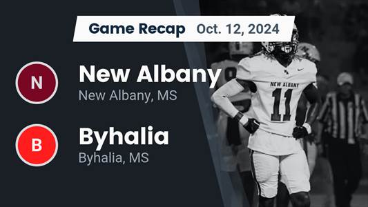 Football Recap: New Albany Skates Past Byhalia with Ease
