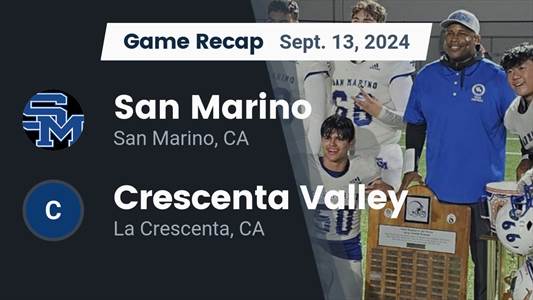 Football Game Preview: Crescenta Valley Plays at Home