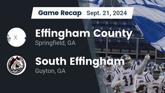 Football Recap: South Effingham Comes Up Short
