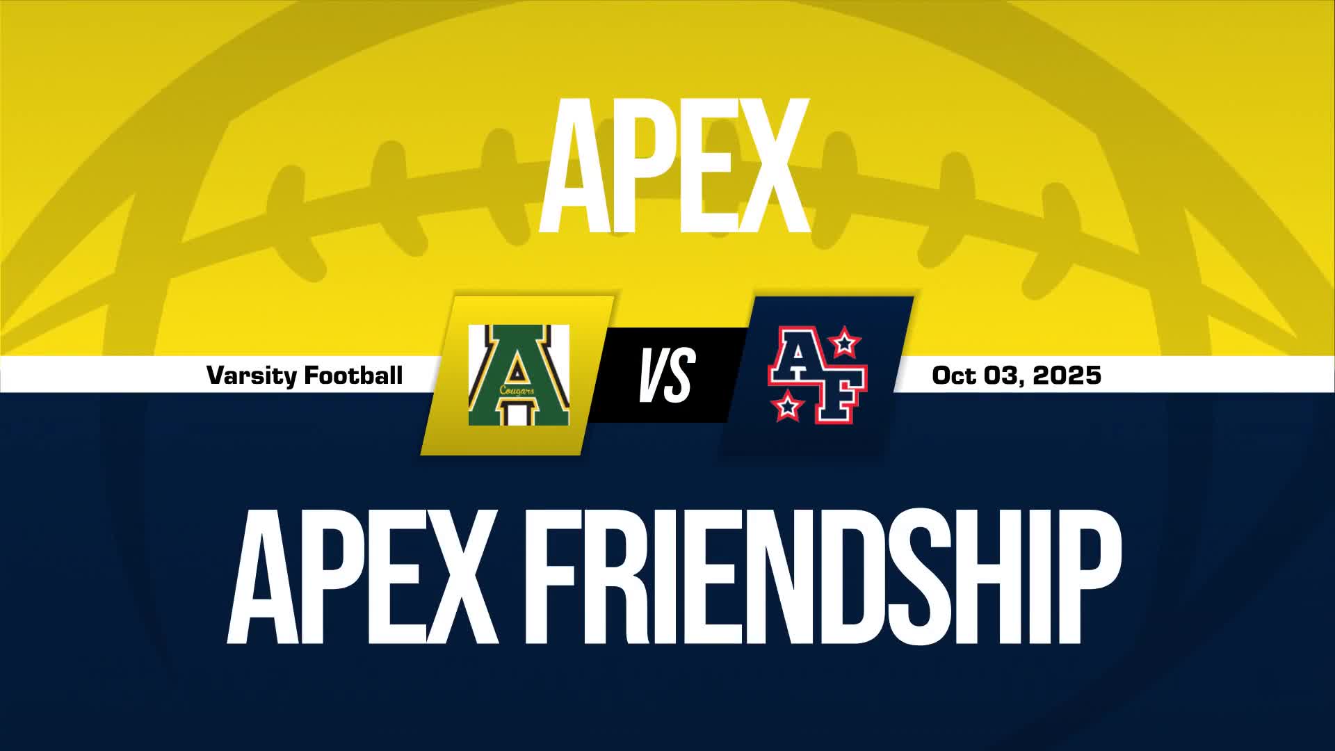 Football Recap: Apex Comes Up Short + How To Watch