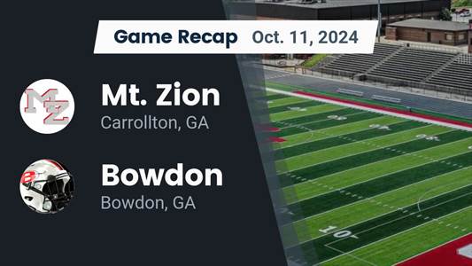 Football Recap: Mt. Zion Takes a Loss