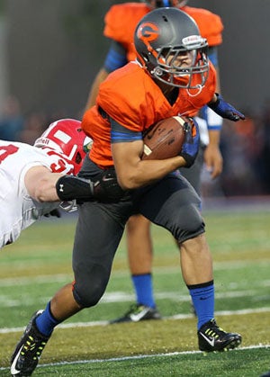 Biaggio Walsh scored a touchdown for Gorman.