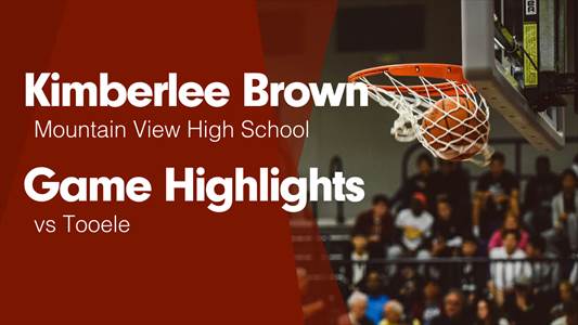 Kimberlee Brown Game Report: vs Uintah