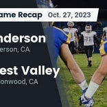 Football Game Recap: West Valley Eagles vs. Anderson Cubs