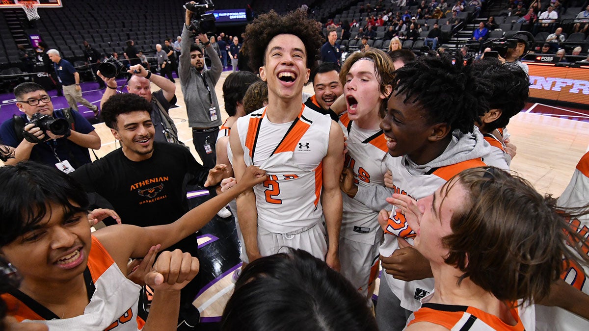 CIF high school boys basketball: Behind Evan Lucas, Athenian beats Verdugo Hills for first state championship
