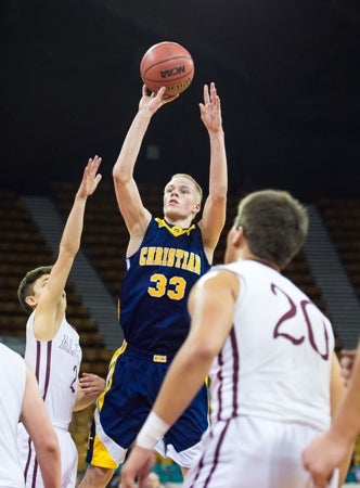 Justin Engesser of Colorado Springs Christian is one of
a handful of mid-season player of the year candidates in
Class 3A.