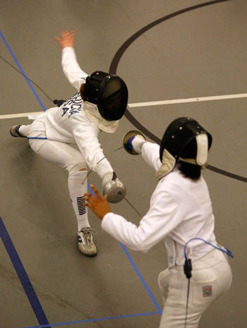 New Jersey sanctions fencing, and those athletes battle forcollege scholarships just like basketball and football players.