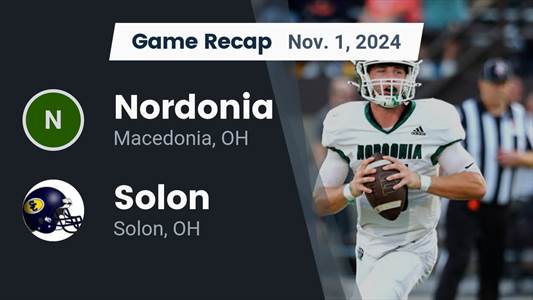 Football Recap: Solon Falls Short of Nordonia in the Playoffs
