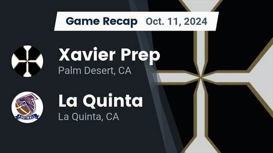 Football Recap: Xavier Prep Takes a Loss