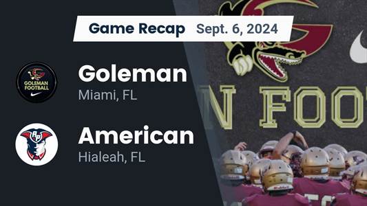 Football Recap: Goleman Piles Up the Points Against Hialeah Gard