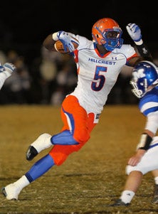 Dorial Green-Beckham with one of his
nine catches for 189 yards and two
TDs in Friday's 56-6 win. 