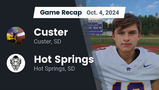 Football Game Preview: Hot Springs Bison vs. St. Thomas More Cav