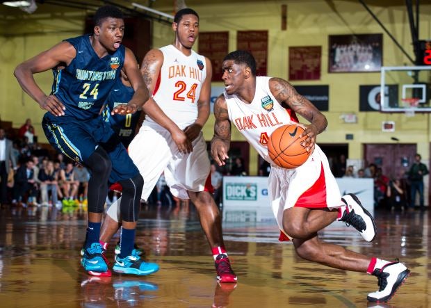 National Player of the Year candidate Dwayne Bacon didn't quite have his A game Friday but it was enough to help No. 1 Oak Hill Academy advance to the Dick's Nationals championship game.