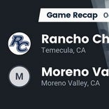 Rancho Christian beats Moreno Valley for their third straight win
