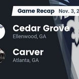 Football Game Recap: Carver Panthers vs. Cedar Grove Saints