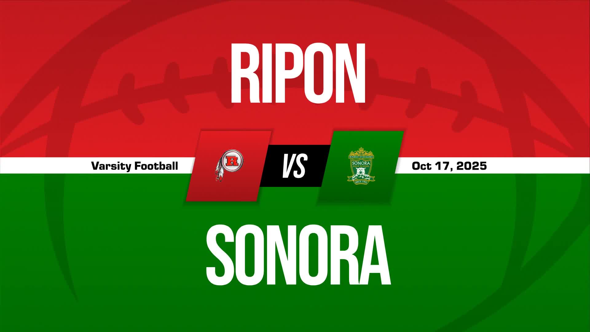 Football Game Preview: Sonora Wildcats vs. Ripon Christian Knights + How To Watch