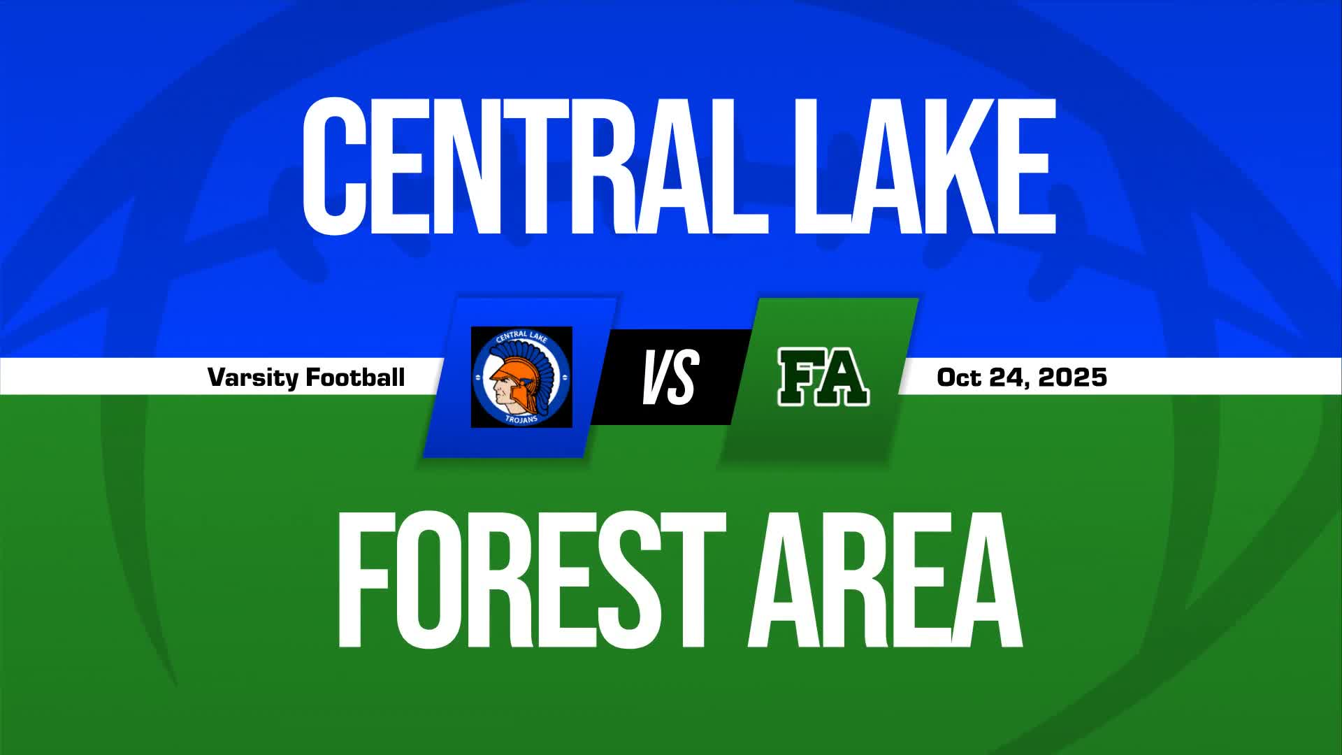 Football Game Preview: Central Lake Trojans vs. Merrill Vandals + How To Watch