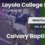 Football Game Recap: Calvary Baptist Academy vs. Loyola College 
