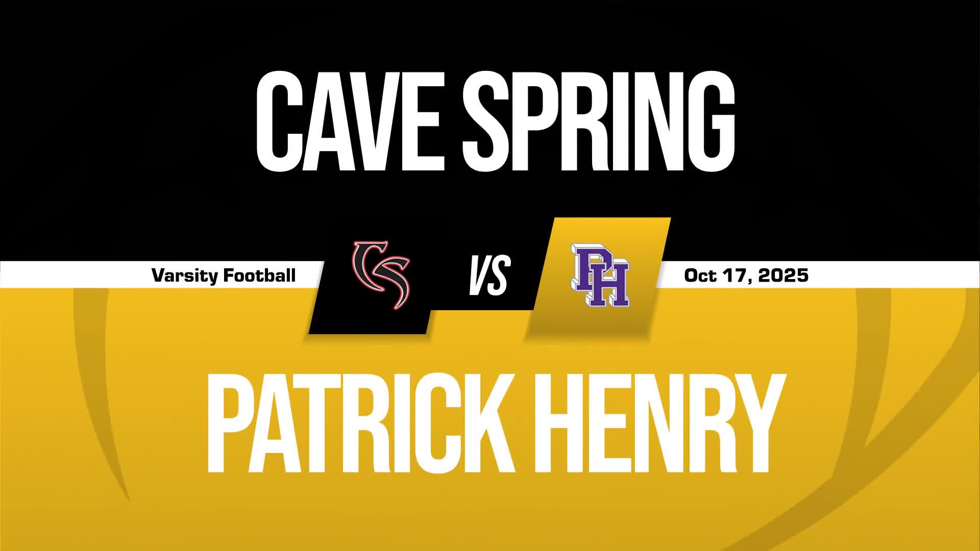 Football Recap: Cave Spring Piles Up the Points Against Hidden Valley + How To Watch