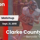 Football Game Recap: Washington vs. Clarke County