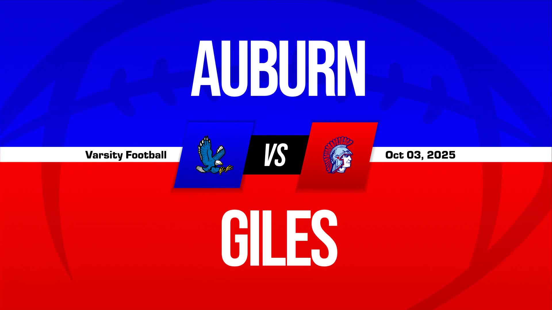 Football Game Preview: Auburn Eagles vs. Giles Spartans + How To Watch