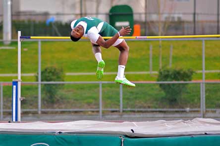 Kasen Williams cleared 6 feet, 10 inches to win the 4A high jump competition in Washington. Williams also won the triple jump and the long jump.
