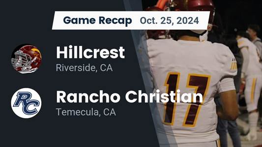 Football Recap: Rancho Christian Picks Up Fifth Consecutive  Win