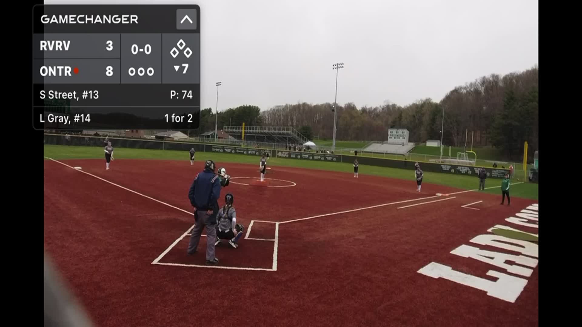 Softball Recap: Ontario's Run of Nine Straight  Victories Now Over