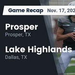 Prosper has no trouble against Lake Highlands