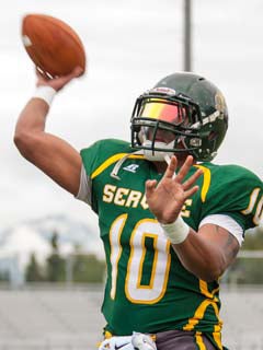 C.J. Toomer threw for four TD passes.