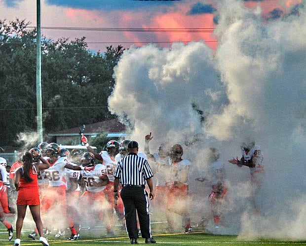 As the sun set on Miami, Washington emerged from the smoke and its dressing room before Friday's showdown with Central at Traz Powell Stadium.