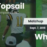 Football Game Recap: Topsail vs. White Oak