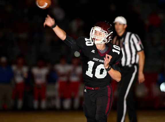 Kyle Allen as a senior at Desert Mountain, where he threw for 8,201 yards and 86 touchdowns in his career.