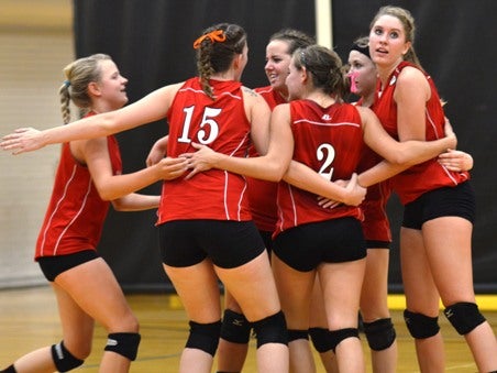 The Otis volleyball team has had plenty of reason to celebrate of late, having played in four consecutive Class 1A state title games.