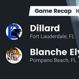 Football Game Recap: Dillard Panthers vs. Blanche Ely Tigers