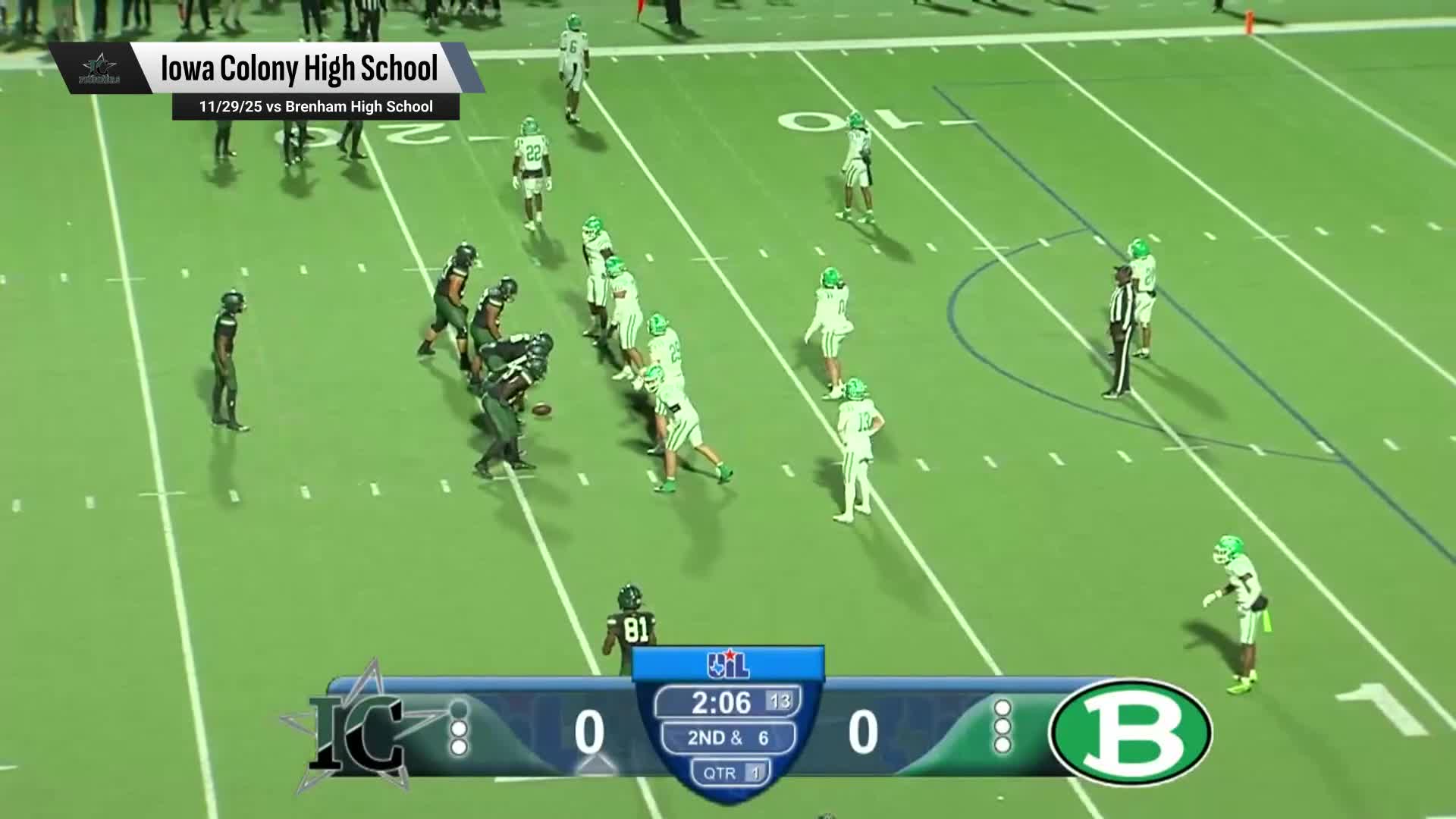 Football Recap: Iowa Colony's Run of Eight Straight  Victories Now Over