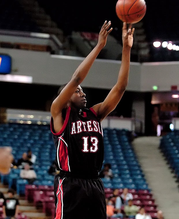 Former Artesia High School and current Houston Rockets player James Harden.