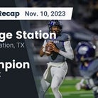 Football Game Recap: College Station Cougars vs. Smithson Valley Rangers